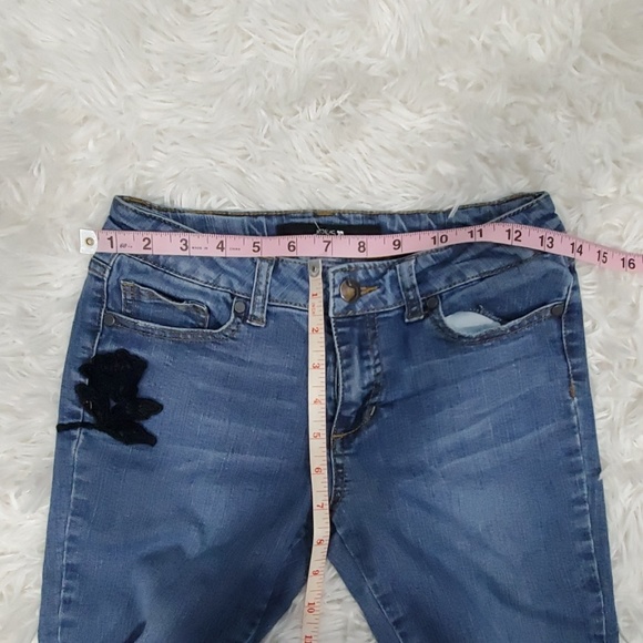 4x20 Joe's girls blue jeans black floral embroider - Picture 8 of 8